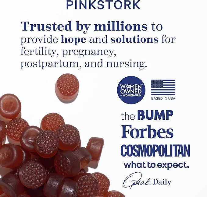 Blue Stork Fertility Supplement Gummies for Men - Male Prenatal Vitamins, Conception Support for Him - Reproductive Health...