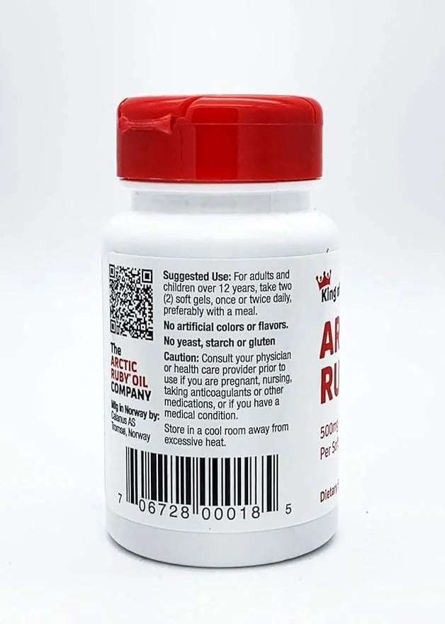 Arctic Ruby Oil 3 Supplement 2mg - 60 Softgels (2 Pack)