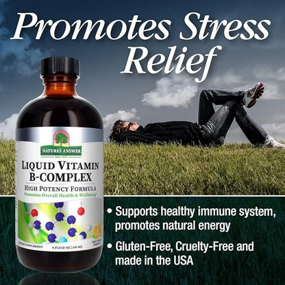 Nature's Answer Liquid Vitamin B-Complex Supports 8oz