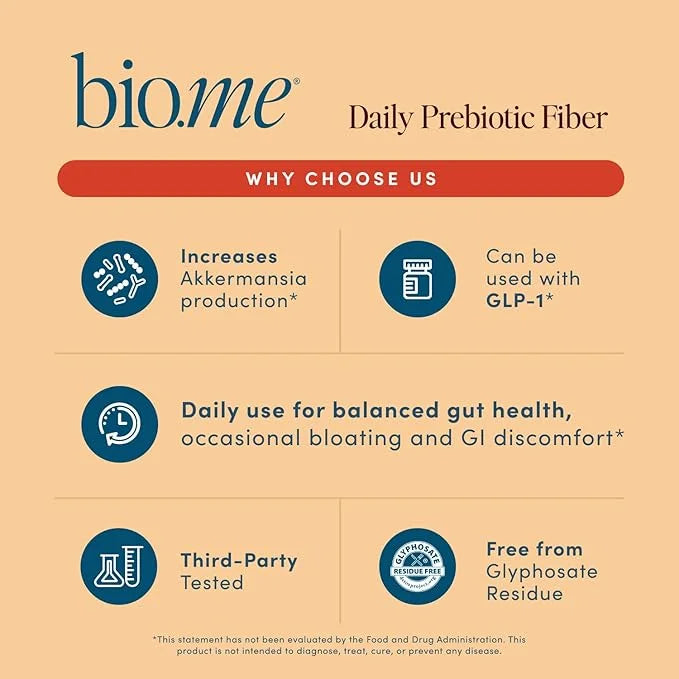 Daily Prebiotic Fiber (Chai) - Fiber Supplement Powder for Digestive Health & Gut Health - Fiber Powder Prebiotics, Non-GM...