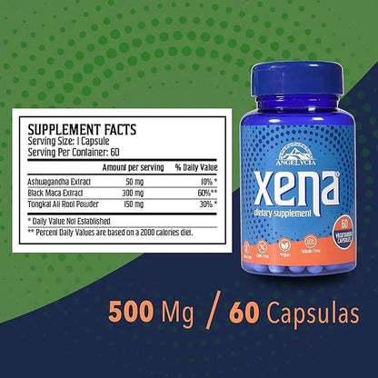 Ashwagandha Capsulas | Ashwagandha Supplements | 60 Vegetarian 500 mg.