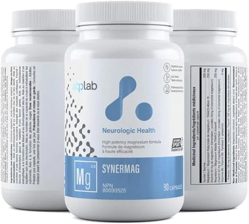 ATP LAB Ultra High Potency Magnesium 250mg, Magnesium 200mg, Magnesium 250mg, Vitamin B6 5mg 5mg - 90 Capsules