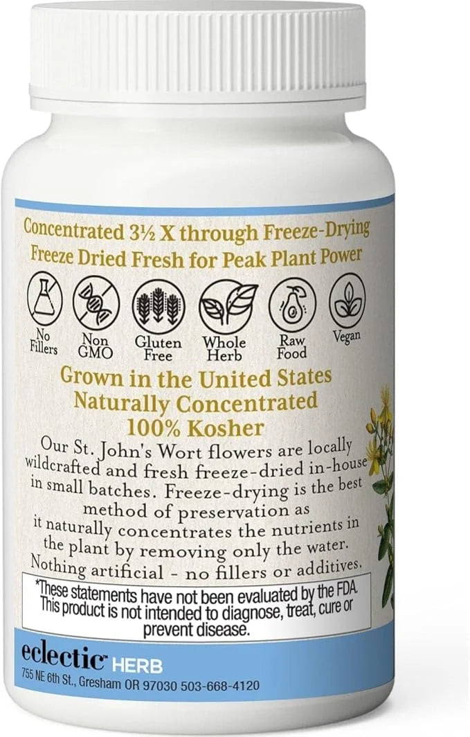 ECLECTIC INSTITUTE Raw Fresh Freeze-Dried Non-GMO 120 CT (300 mg)