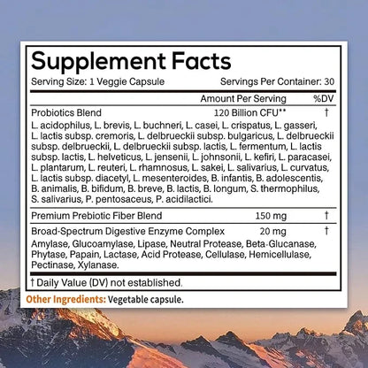 NewRhythm Probiotics 120 Billion CFU 36 3-in-1 Probiotics 30ct
