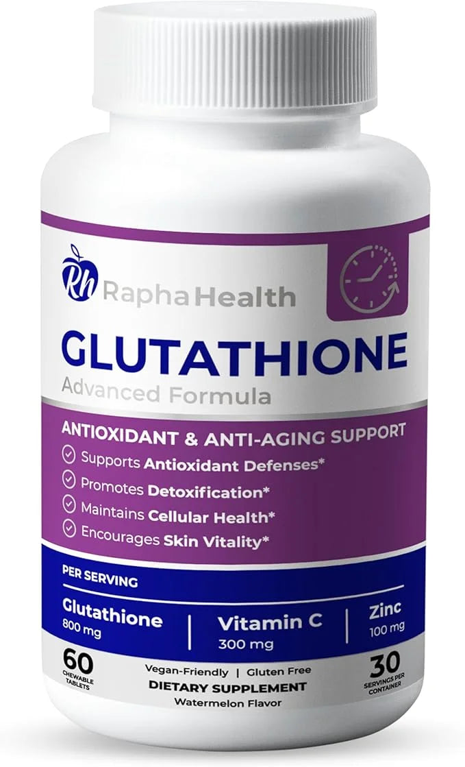 Glutathione Enhanced with Vitamin C & Zinc 60 Tablets (1) Month