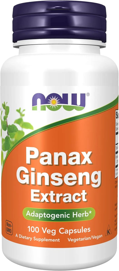 NOW Supplements, Panax Ginseng (Root) 500 100 Veg