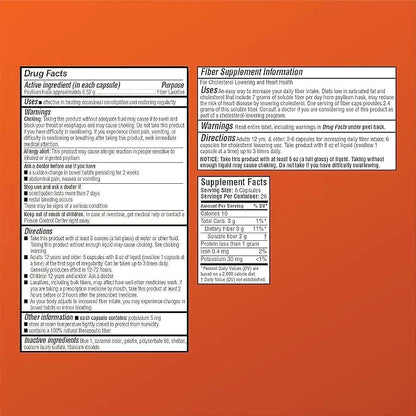 Quality Choice Daily Fiber Capsules 160 Count