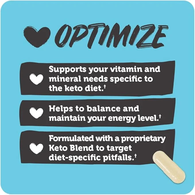 Vitamin Bounty Tune Your Keto Multivitamin – Keto-Specific Nutritional Support with Magnesium, Potassium, and MCT for Ener...