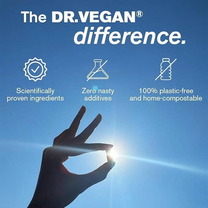 DR.VEGAN Bone & Muscle Support 60 Vegan 30 Day 160mg, Magnesium 150mg, Vitamin K2 100µg, 100µg, Vitamin D3 25µg 25µg (1000...