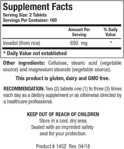 Biotics Research Inositol Corn Free, Metabolic Support, Brain Health, Nootropics, Restful Sleep, Mood Support, Hormonal Ba...