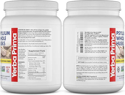 Yerba Prima Whole Psyllium Husk Fiber 20 oz 2) -