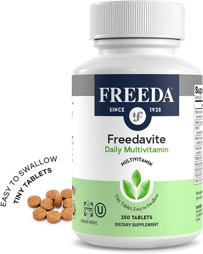 Freedavite Tiny Tablet B1, B2, B2, B6, B6, B12, B12, Biotin, 250 Count