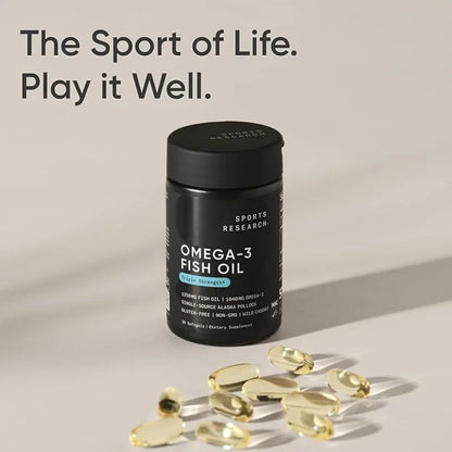 Sports Research Triple Strength Omega 3 1250mg from Omega3s EPA 30 Softgels