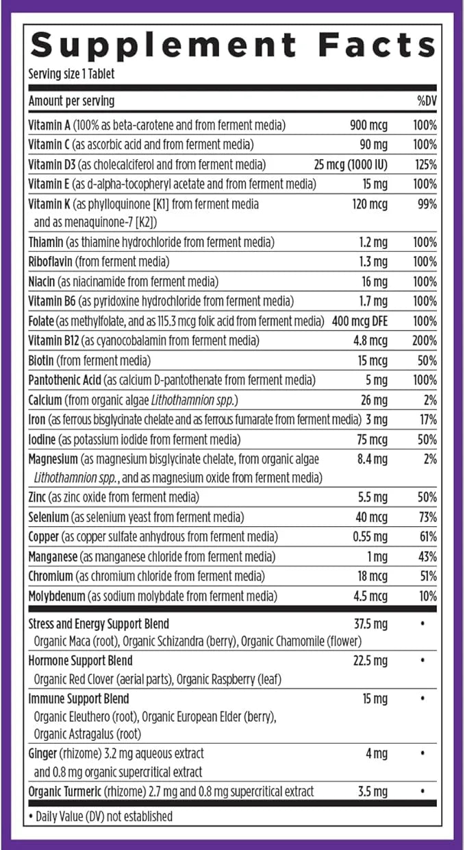 New Chapter Women's Multivitamin for Immune, 20+ Nutrients 72 Count