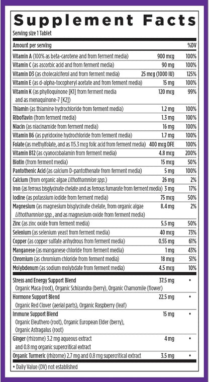 New Chapter Women's Multivitamin for Immune, 20+ Nutrients 72 Count