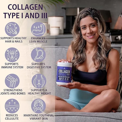 Collagen Peptides Powder for Women Hydrolyzed 1Lb