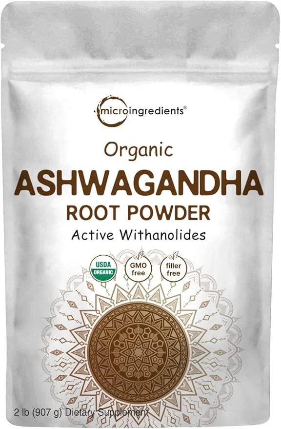 Micro Ingredients Organic Ashwagandha Root Powder 2 Pound,