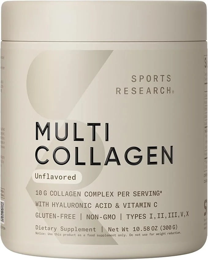 Sports Research Multi Collagen Protein Powder 5 Types 30 Servings