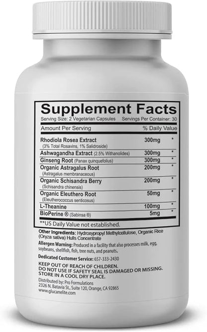 Adaptogen Elite - Synergistic Blend - 60 vcaps