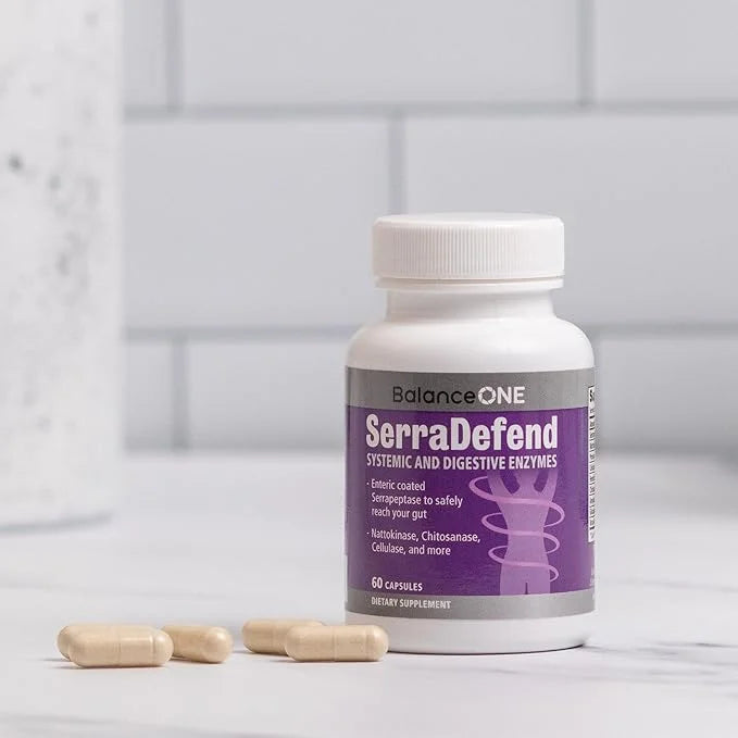 SerraDefend Biofilm Defense, Digestion 60 Capsules, 2 Month