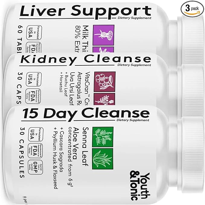 Youth & Tonic 3X Body Cleanse 120 Capsules