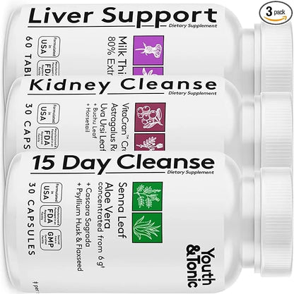 Youth & Tonic 3X Body Cleanse 120 Capsules