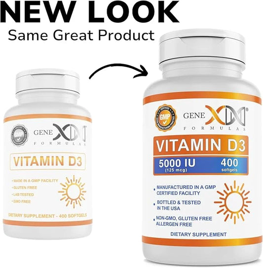 GENEX Vitamin D3 5000IU (400 Softgels)