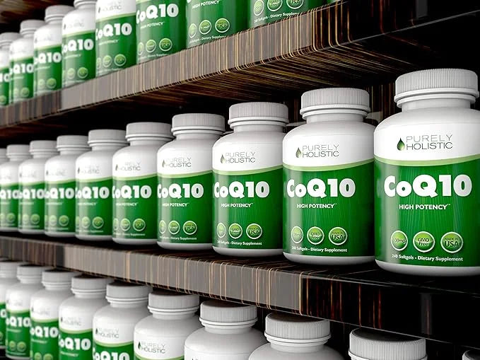 Purely Holistic CoQ10 100mg 240 SoftGels 8 Month Q10 Supplement 10 -