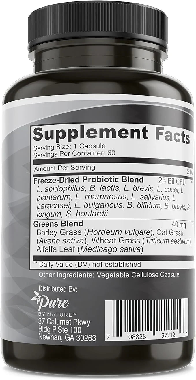 Pure By Nature Shelf Stable Probiotics 60 Vegan