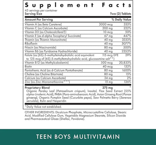 MICHAEL'S Health Naturopathic Programs Teen Boys 90 Vegetarian 45 Servings