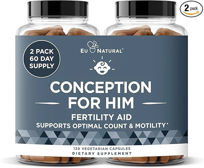 Conception For Him – Fertility Supplements for Men, Male Fertility Support & Prenatal – Optimal Sperm Count, Motility Stre...