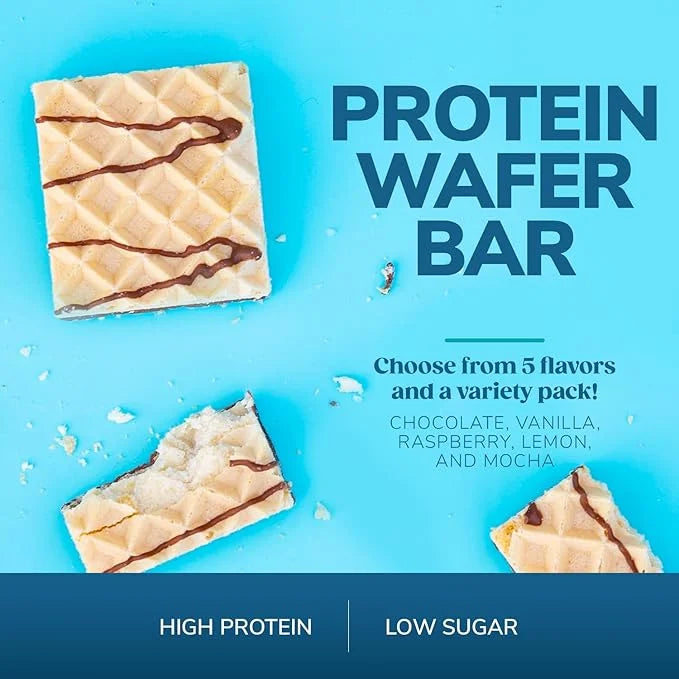 WonderSlim Protein Wafer Snack Bar, Vanilla, 200 Calories, 15g Protein, 0mg Cholesterol (5ct) - Product Image