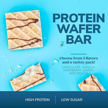 WonderSlim Protein Wafer Snack Bar, Vanilla, 200 Calories, 15g Protein, 0mg Cholesterol (5ct) - Product Image