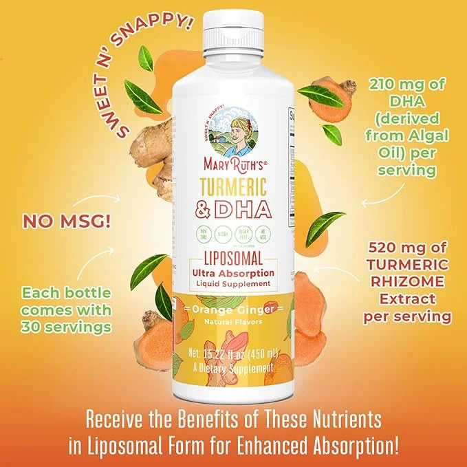 MaryRuth's | Liposomal Turmeric & DHA 15.22 oz