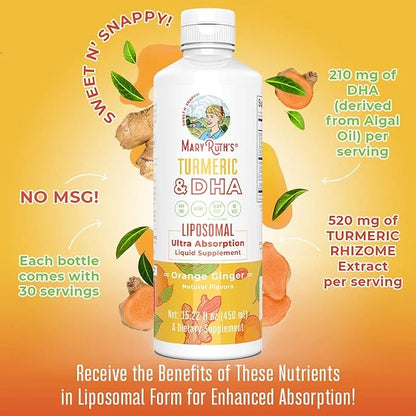 MaryRuth's | Liposomal Turmeric & DHA 15.22 oz