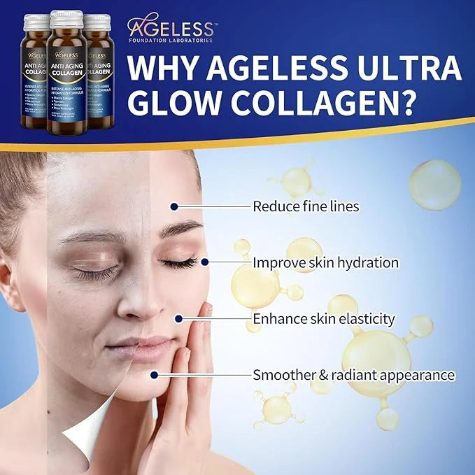 Ageless Anti Aging Collagen Liquid 50 ml (30 Count)