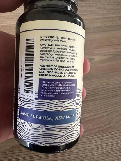 Magnesium Citrate Complex 500 MG for Calm, Relaxation, Constipation & Digestion Support | High Absorption Magnesium Supple...