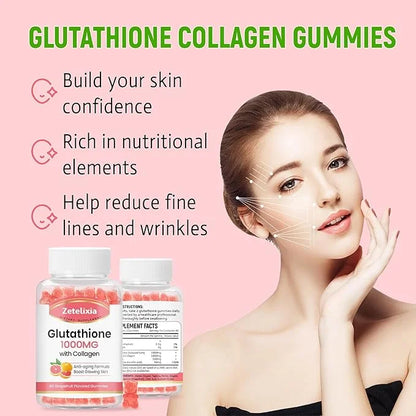 2 Pack Glutathione Collagen Gummies 120 Count