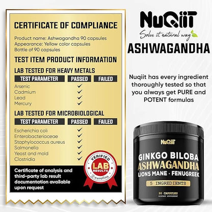 Ashwangdha Capsules 4000mg Fenugreek Seed 2000mg 2000mg & 90 Vegan