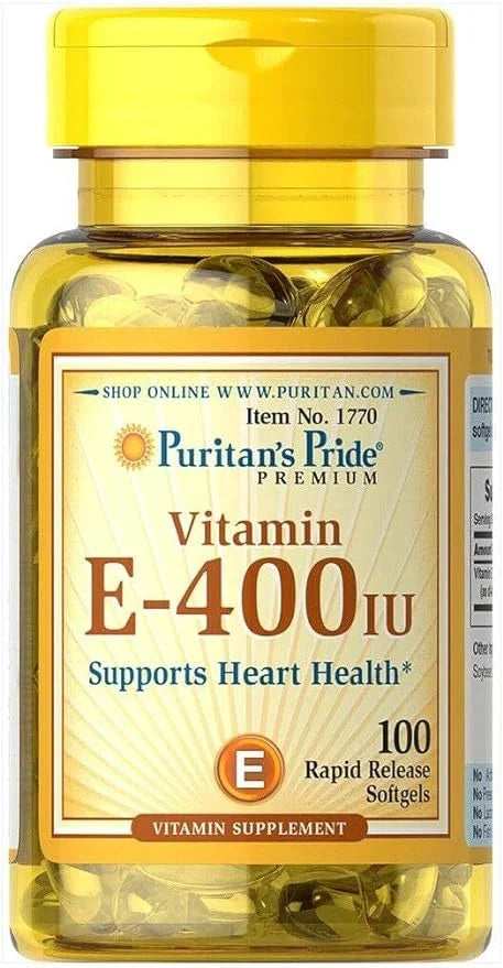 Puritan's Pride Vitamin E-400 Iu Softgels, 100 Count