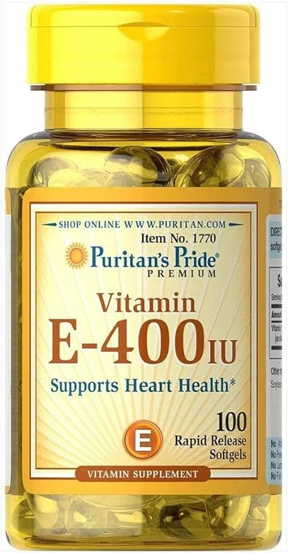 Puritan's Pride Vitamin E-400 Iu Softgels, 100 Count