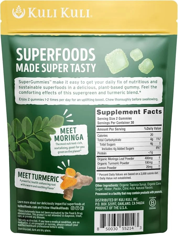 Kuli Kuli Super Energy Gummies 60 Non-GMO,