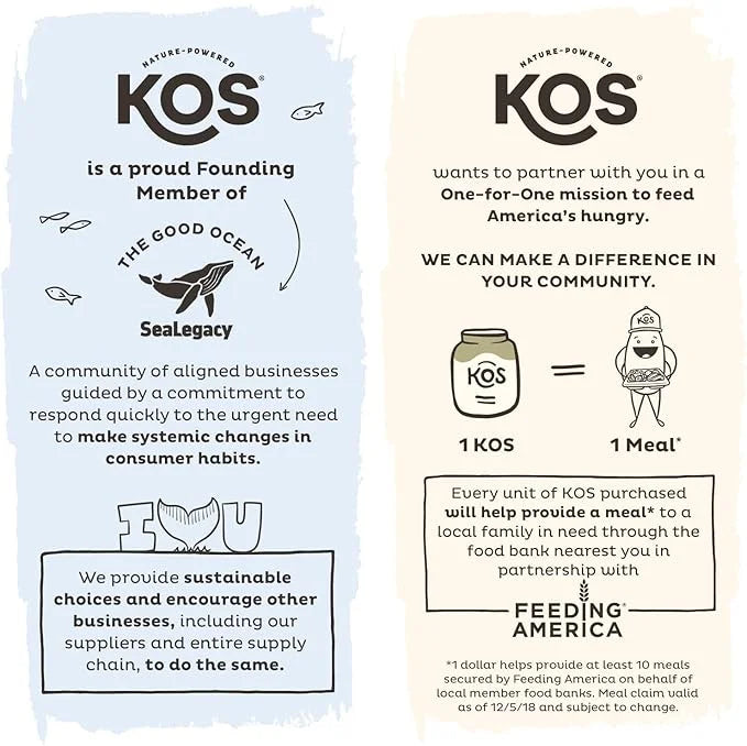 KOS Calming Blue Spirulina Blend- USDA 28 Servings
