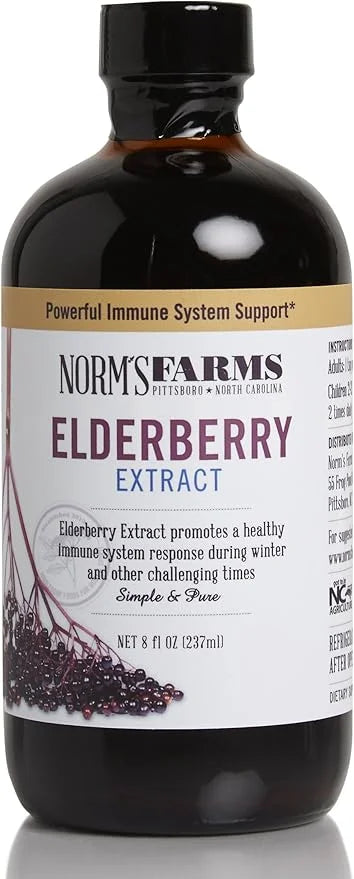 Norm's Farms Black Elderberry Wellness Syrup 2 8 8 Oz.