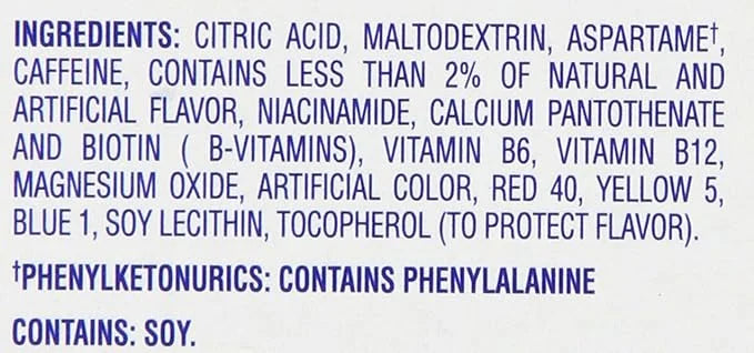 Crystal Light Energy Strawberry On-The-Go Powdered Drink Mix 30 Count - Product Image
