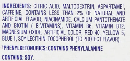 Crystal Light Energy Strawberry On-The-Go Powdered Drink Mix 30 Count - Product Image