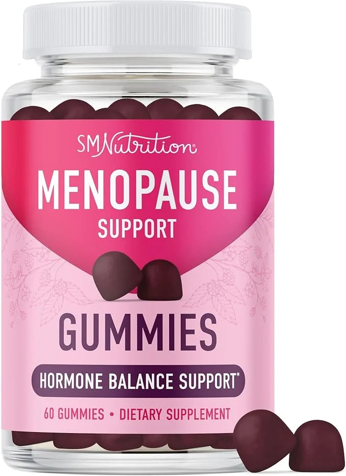 Menopause Support Gummies | Hormone Balance Relief for Hot Flashes, Night Sweats, Mood Swings, & Bloating | with Phytoestr...