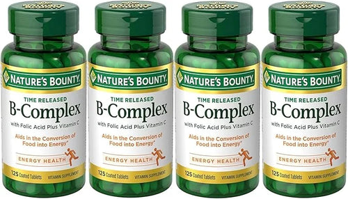 Nature's Bounty B-Complex with Folic Acid 125 Tablets 4)