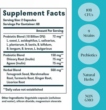 All-in-One Gut Health w/Probiotics, Prebiotics, Digestion-Supporting