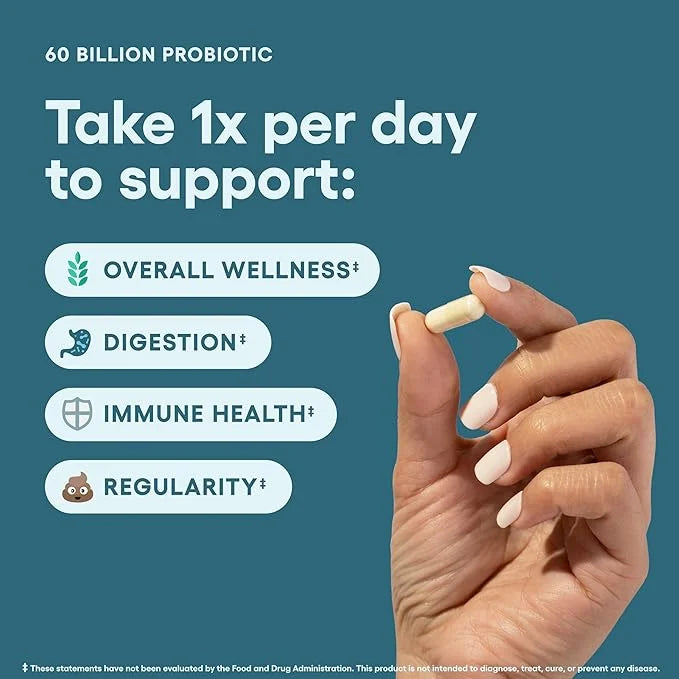 Physician's CHOICE Probiotics 60 Billion CFU - 10 Strains + Organic Prebiotics - Immune, Digestive & Gut Health - Supports...